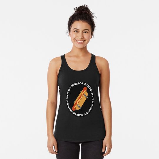 Skateboard  graphic Racerback Tank Top