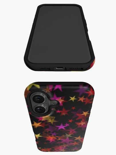 Colourful Chrismas Stars iPhone Case