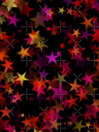 Colourful Chrismas Stars iPhone Case