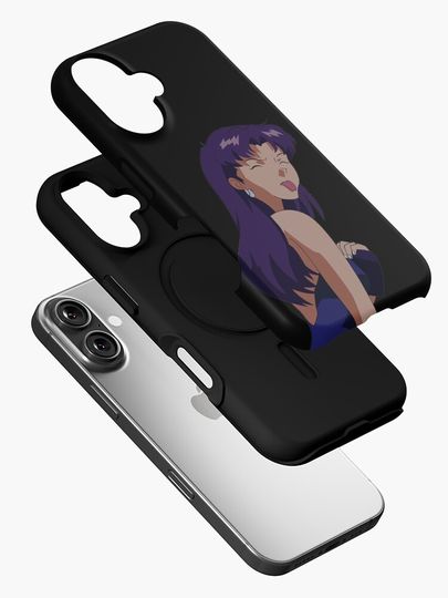Misato sticking out his tongue iPhone Case