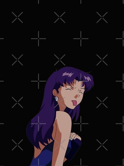 Misato sticking out his tongue iPhone Case