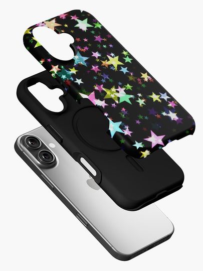 Colourful Chrismas Stars iPhone Case
