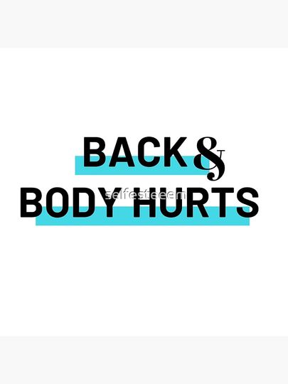 Back and body hurts Pillow