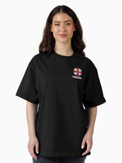 Umbrella Corporation Red And White Oversized T-Shirt