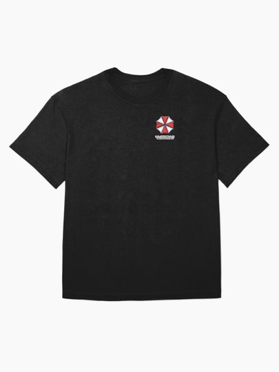 Umbrella Corporation Red And White Oversized T-Shirt