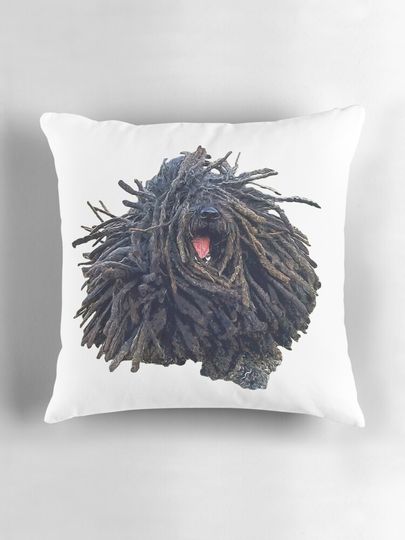 Hungarian Puli Puppy Dog Dreadlocks Pillow