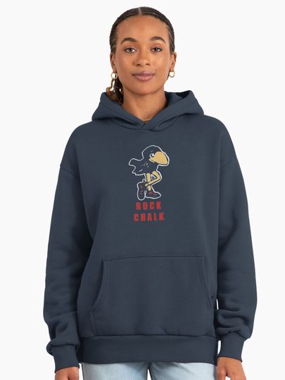 Vintage Jayhawk - KU Oversized Hoodie