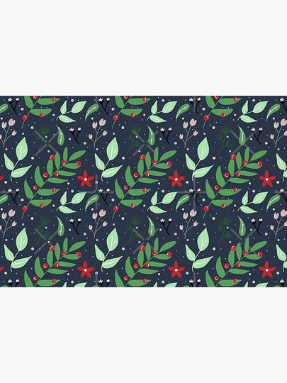 Mistletoe pattern Bath Mat