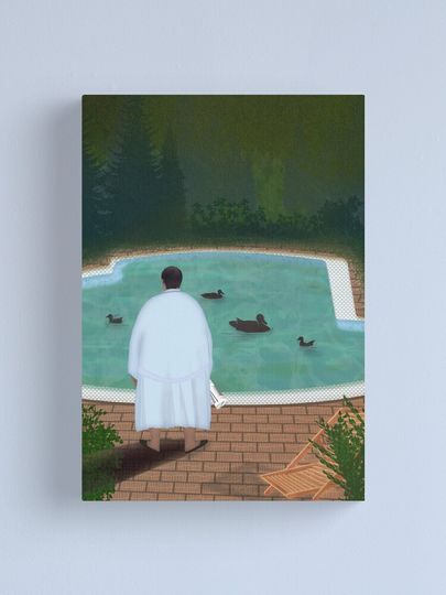 Him, with those ducks... Canvas Print