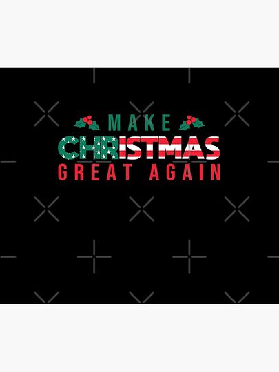 Make Christmas Great Again   Funny Christmas Gift  Throw Blanket