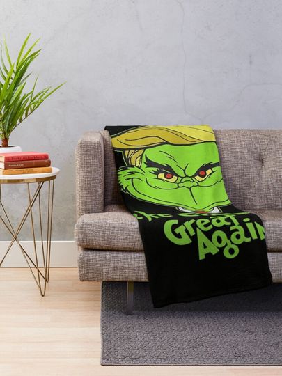 Make Christmas Great Again Throw Blanket