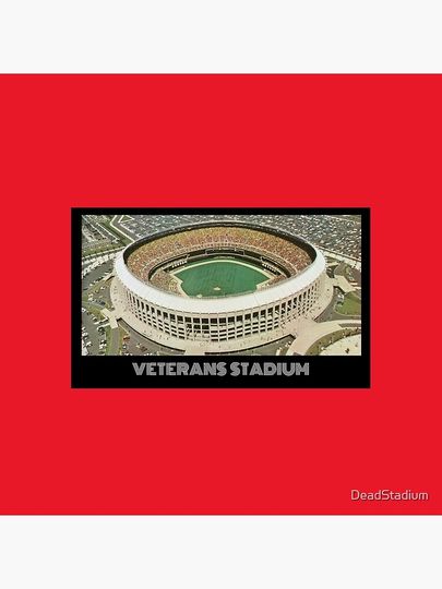 Veterans Stadium- Phillies Red Pillow