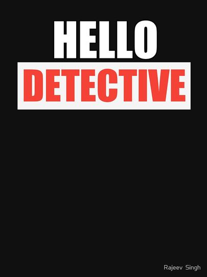 Hello detective  Lightweight Hoodie