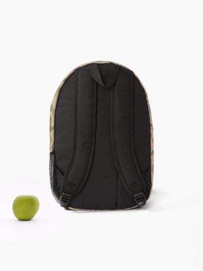 Green/Sand/Beige Pattern Backpack