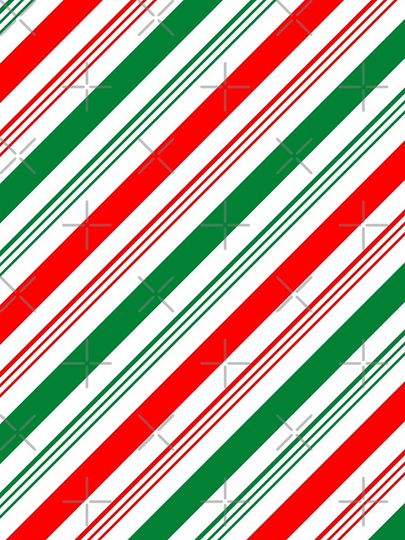 red and green candy cane iPhone Case