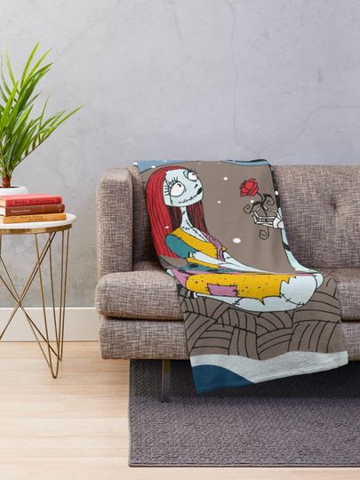 Jack Skellington and Sally - The Nightmare Before Christmas Throw Blanket
