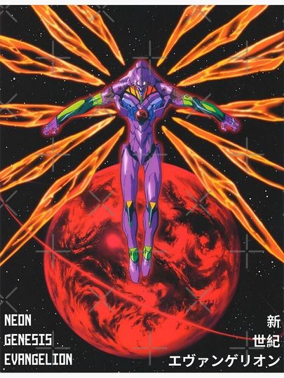 Evangelion Unit 01 / Wings of Light Premium Matte Vertical Poster