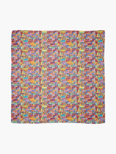 Retro Color Blocks Scarf