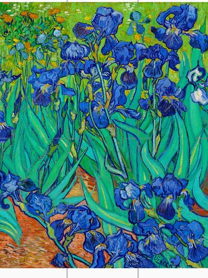 IRISES - Van Gogh Best Original Iris Painting 1889 HD Tank Top