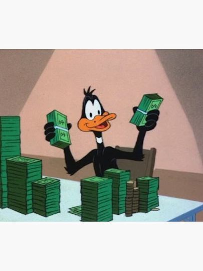 scrooge mcduck boomerang money Throw Blanket