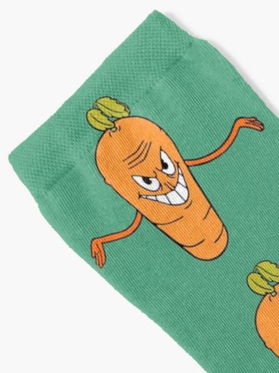 Carrot boss Cuphead Socks