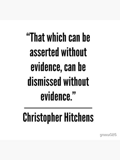 Christopher Hitchens Quote Tote Bag