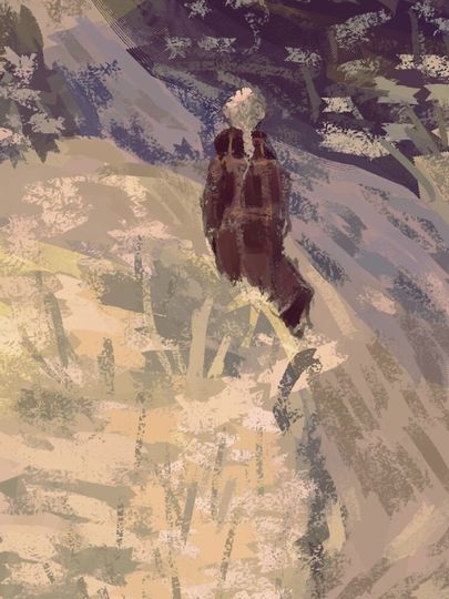 evermore brush strokes iPhone Case