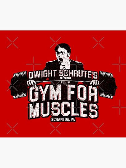 Dw Schrute's Gym For Muscles Tapestry