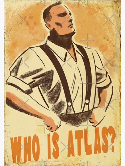 BioShock – Who is Atlas? Premium Matte Vertical Poster