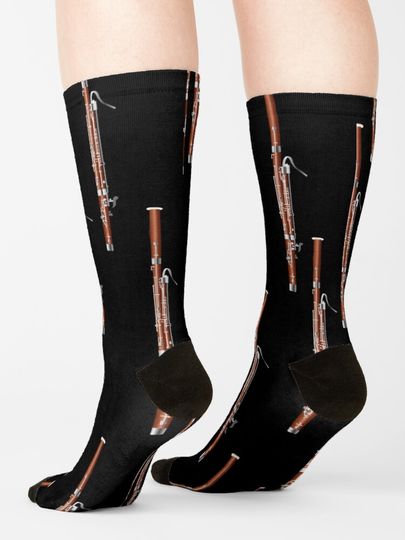Bassoon on black Socks