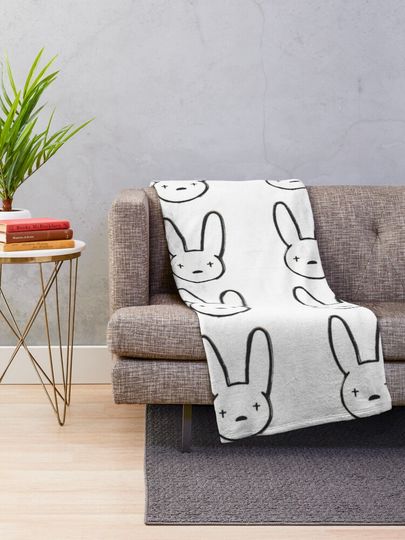 Bad Bunny Soft Throw Blanket, Comfortable Blanket for Men, Women, Kids, Trending Tour Merch
