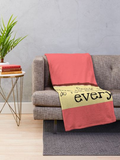 I do nothing everyday Throw Blanket