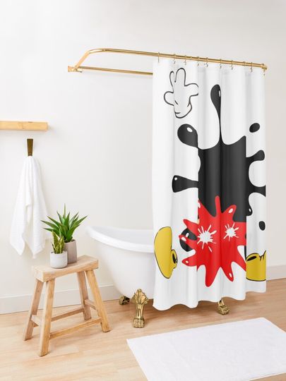 Mickey Mouse Disney Shower Curtain, Disney Bathroom Decor