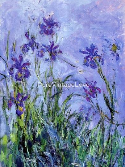 Claude Monet : Lilac Irises 1914 iPhone Case