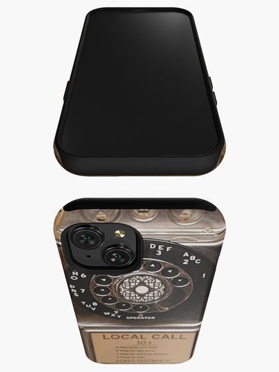 phone antique rotary dial pay telephone booth iPhone Case