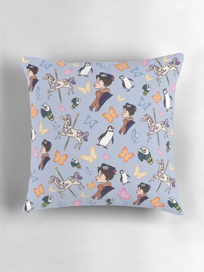 Mary Poppins Pattern Pillow