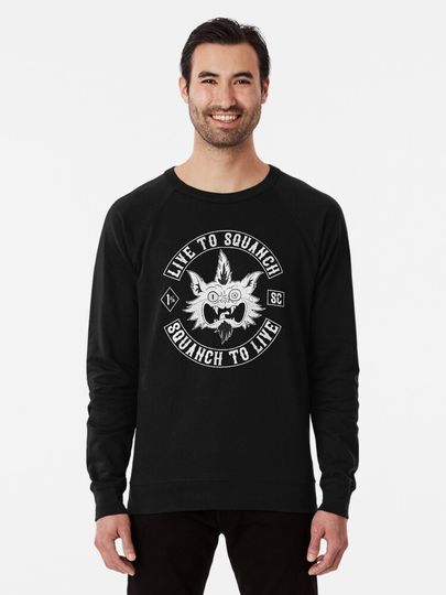 Squanch Club, one color Lightweight Sweatshirt