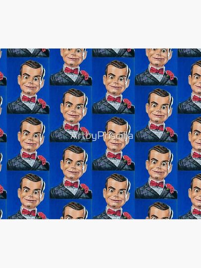 Spooky Goosebumps Ventriloquist Dummy Throw Blanket