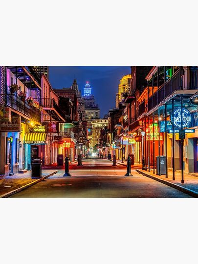 Bourbon Street, New Orleans Premium Matte Vertical Poster
