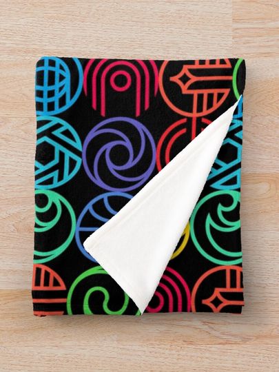 New Epcot Logos Version 2 Throw Blanket
