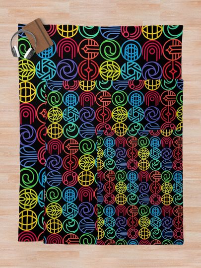 New Epcot Logos Version 2 Throw Blanket