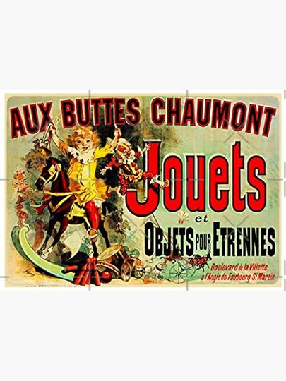 Friends Poster Jouets et Objets Pour Etrennes French Art Print  Poster Aux Buttes Chaumont Premium Matte Vertical Poster