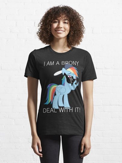 Rainbow Dash Brony Essential T-Shirt, Pony cartoon Tee