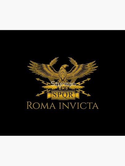 Roma Invicta Legionary Aquila Motivational Ancient Rome SPQR Eagle Standard Tapestry