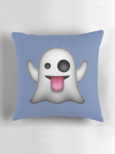 Ghost Emoji Pillow