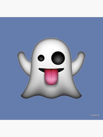 Ghost Emoji Pillow