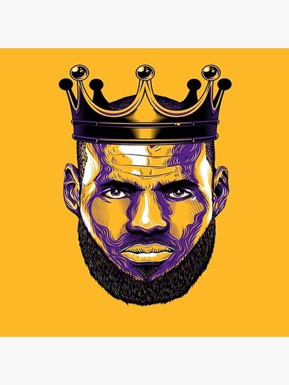 King Lebron James Pillow, NBA Gift, Gift for Fan