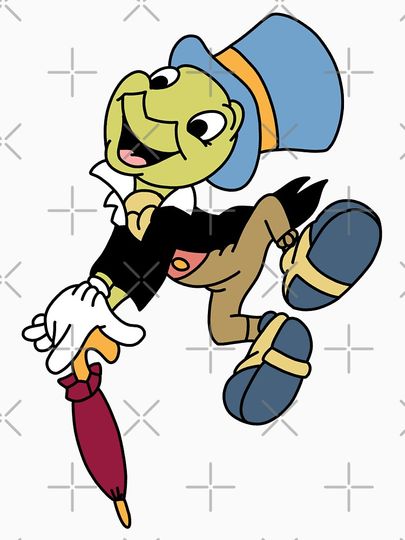 Jiminy Cricket T-Shirt, Disney Pinocchio T-shirt