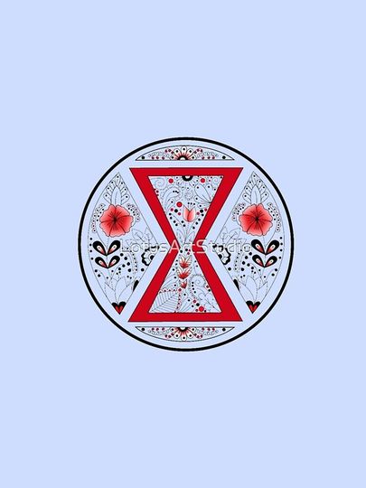 Black Widow Mandala iPhone Case