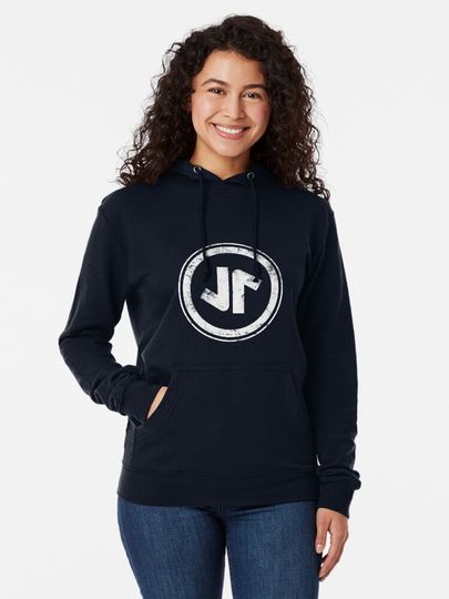 White grunge Joyride logo hoodie Lightweight Hoodie